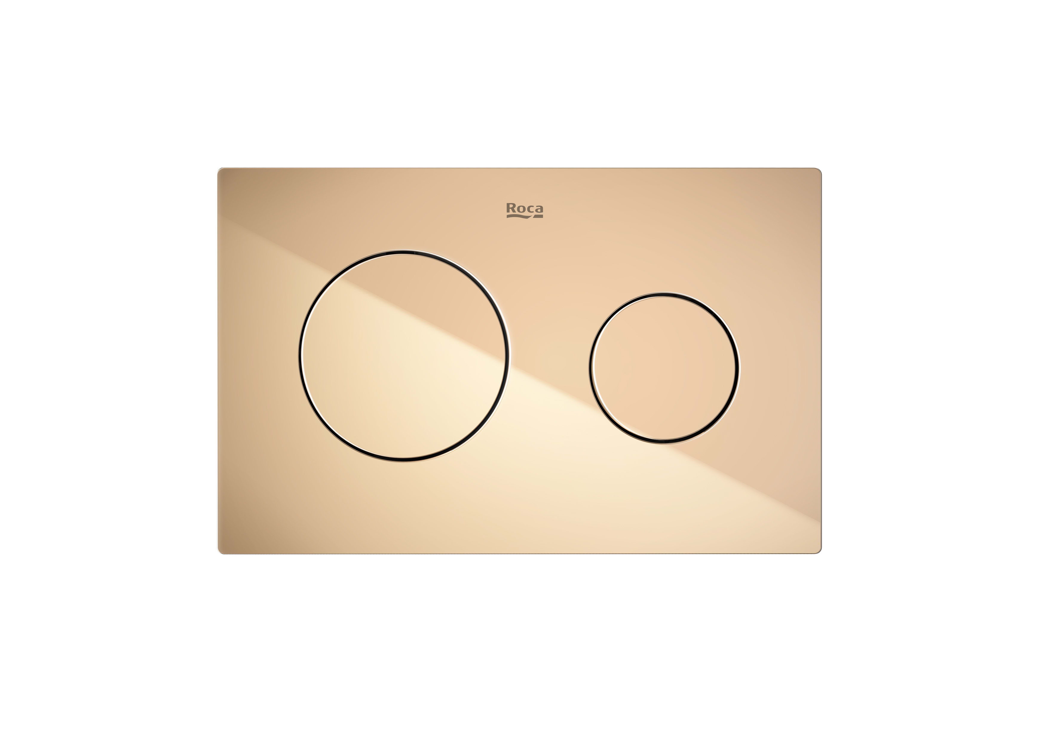 Placas de accionamiento Rose Gold Duplo One A8901890RG Roca