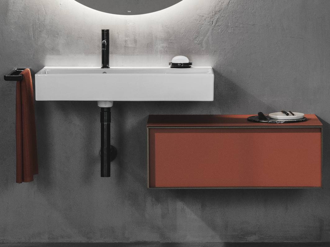 Lavabo asimétrico de Fineceramic® mural (A32752B000) | Roca Bathroom ...