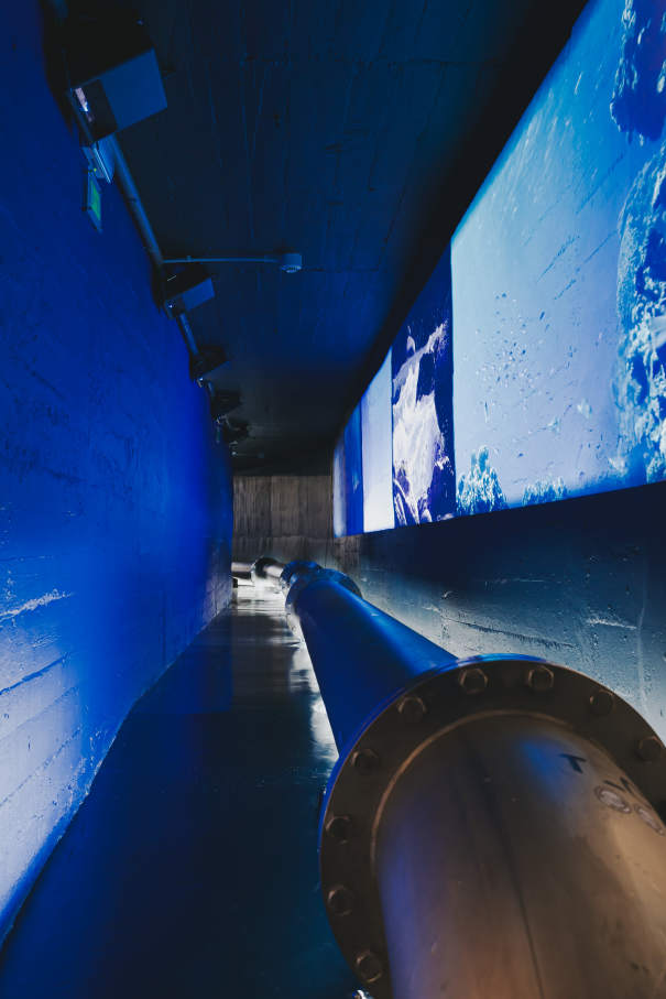 La pieza clave en los baños de este proyecto es el galardonado W+W, una ingeniosa combinación de lavabo e inodoro que permite ahorrar hasta un 25 % de agua. Esta pieza incorpora la grifería Single Pro, que incluye un innovador cartucho que reduce al mínimo el consumo de agua y las emisiones de CO2, una nueva muestra de la integración de tecnología al servicio del medioambiente que caracteriza a Roca. Los urinarios Proton también contribuyen a un uso eficiente de recursos con su diseño minimalista y un sistema de descarga sin contacto que utiliza únicamente 0,5 litros de agua por descarga. Por otro lado, la combinación de los inodoros suspendidos The Gap y las placas de accionamiento PL1 Dual añade funcionalidad y estilo a este espacio público. Asimismo, los lavabos sobre encimera The Gap Round realzan aún más la estética de los baños del museo. Este enclave también llama la atención de sus visitantes con exposiciones.6