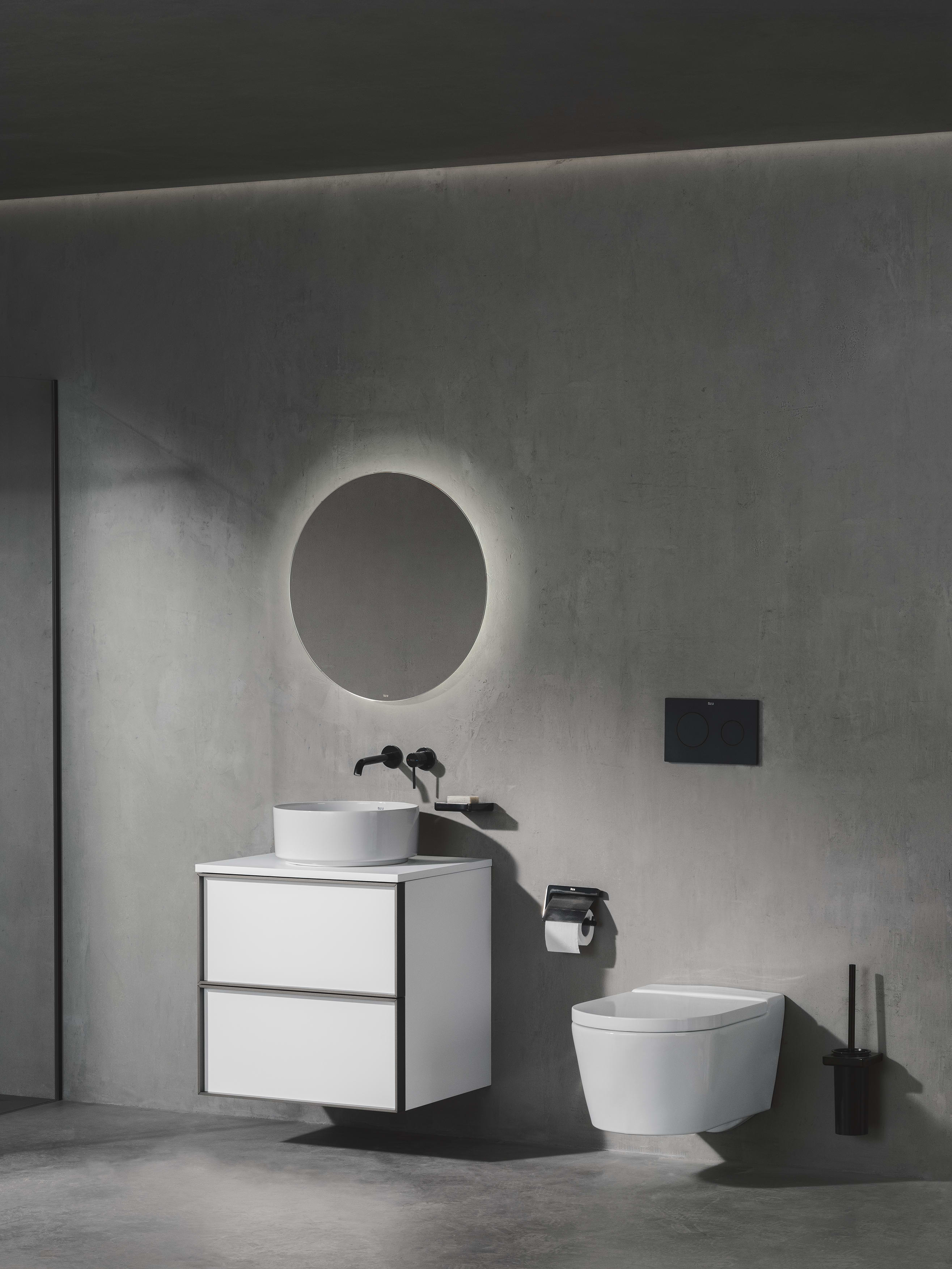 Muebles base para lavabo Matt White Inspira A851993509 Roca